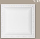 Dalle de plafond 157004 Profhome Élement pour plafond Dalle pour mur et plafond style Néo-Empire blanc