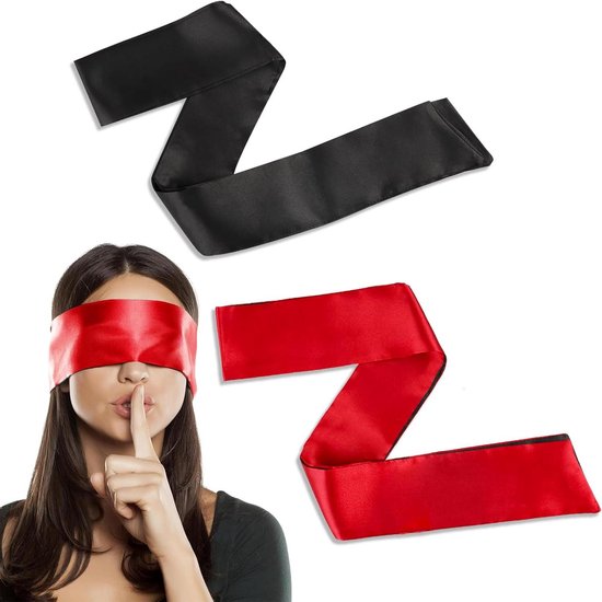 Prasacco 2 stuks zwart satijnen oogmasker, zachte blinddoek voor volwassen oogbedekking, blinddoek slaapmasker voor Valentijnsdag, ademend slaapmasker voor volwassenen, vrouwen, mannen