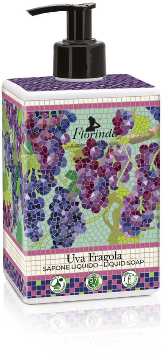 Florinda Mosaici Italiani Uva Fragola vloeibare zeep 500 ml