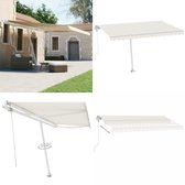 vidaXL Auvent autoportant automatique 400x300 cm Crème - Auvent extensible - Auvents extensibles - Auvent extensible - Auvents extensibles