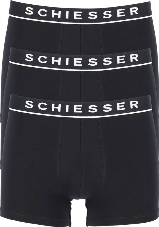 Shorts homme Schiesser - Zwart - Lot de 3 - Taille XL