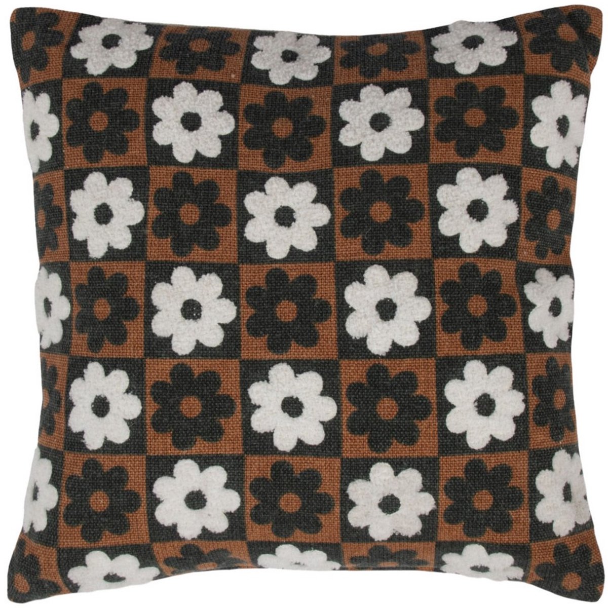 Mars & More Kussen Flores camel 45x45cm Bruin