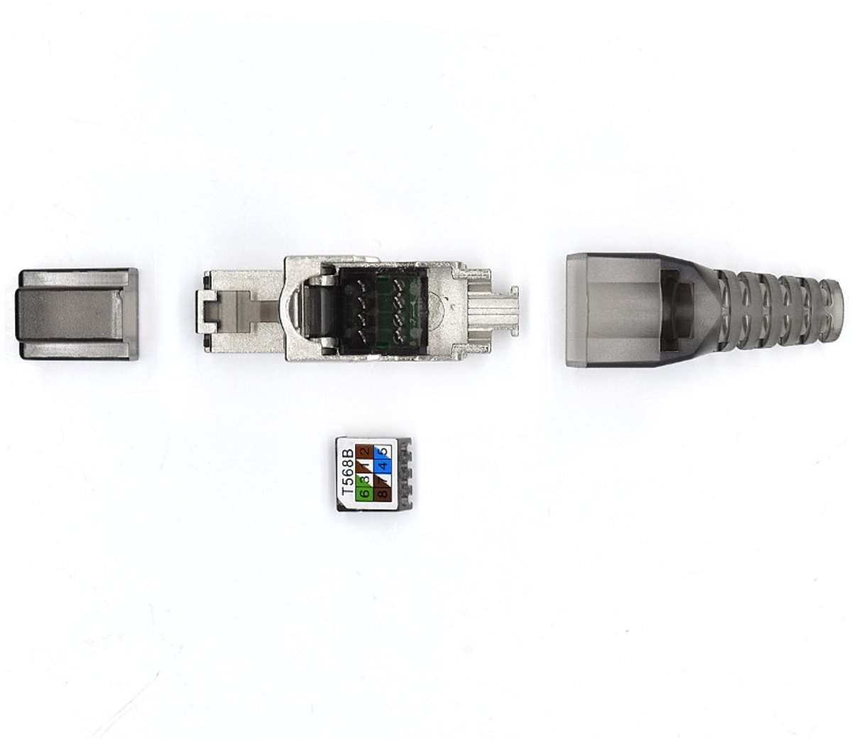 WP CF10 PLUG RJ45S CAT.6A TOOL-LESS