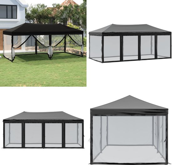 arvioo Paviljoen 3 x 3 m met 4 zijwanden, waterdicht, stabiel