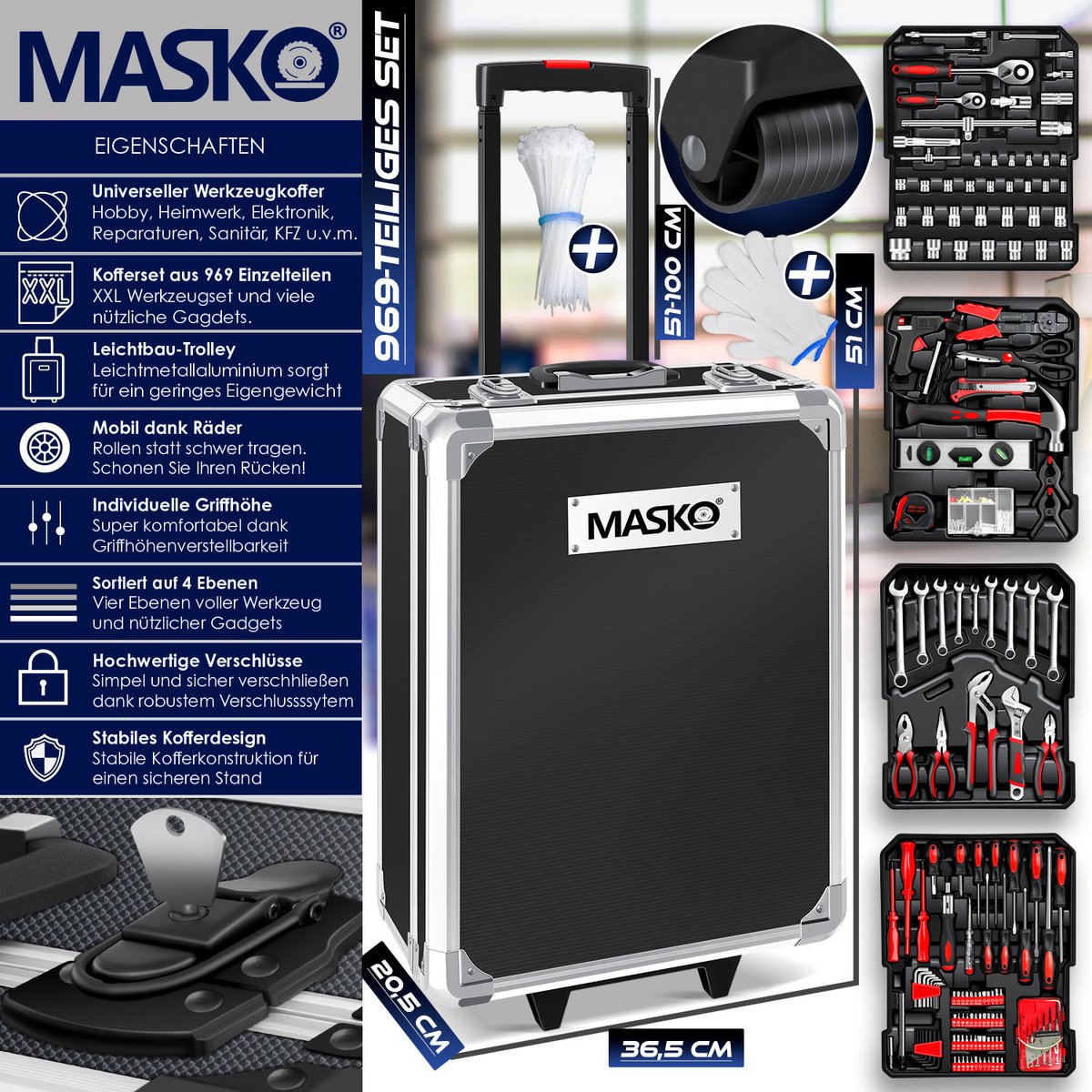 Pro Gereedschap Set Expert 42-delig In Koffer