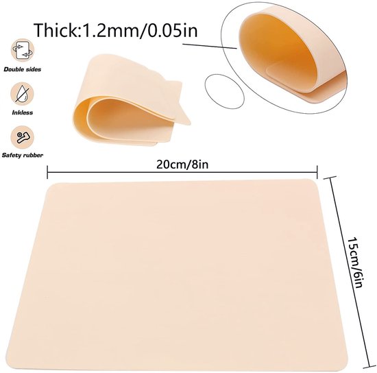 Unihuby 23pcs A4 Kunsthaut Tattoo 3MM Stencil Papier Set - Unihuby 3pcs Übungshaut Tattoo Fake