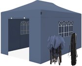 Bol.com LifeGoods Partytent - Paviljoen - 3x4.5 m - Zijwanden - Easy Up - Opvouwbaar - Waterdicht - Draagtas met Wieltjes - Donk... aanbieding
