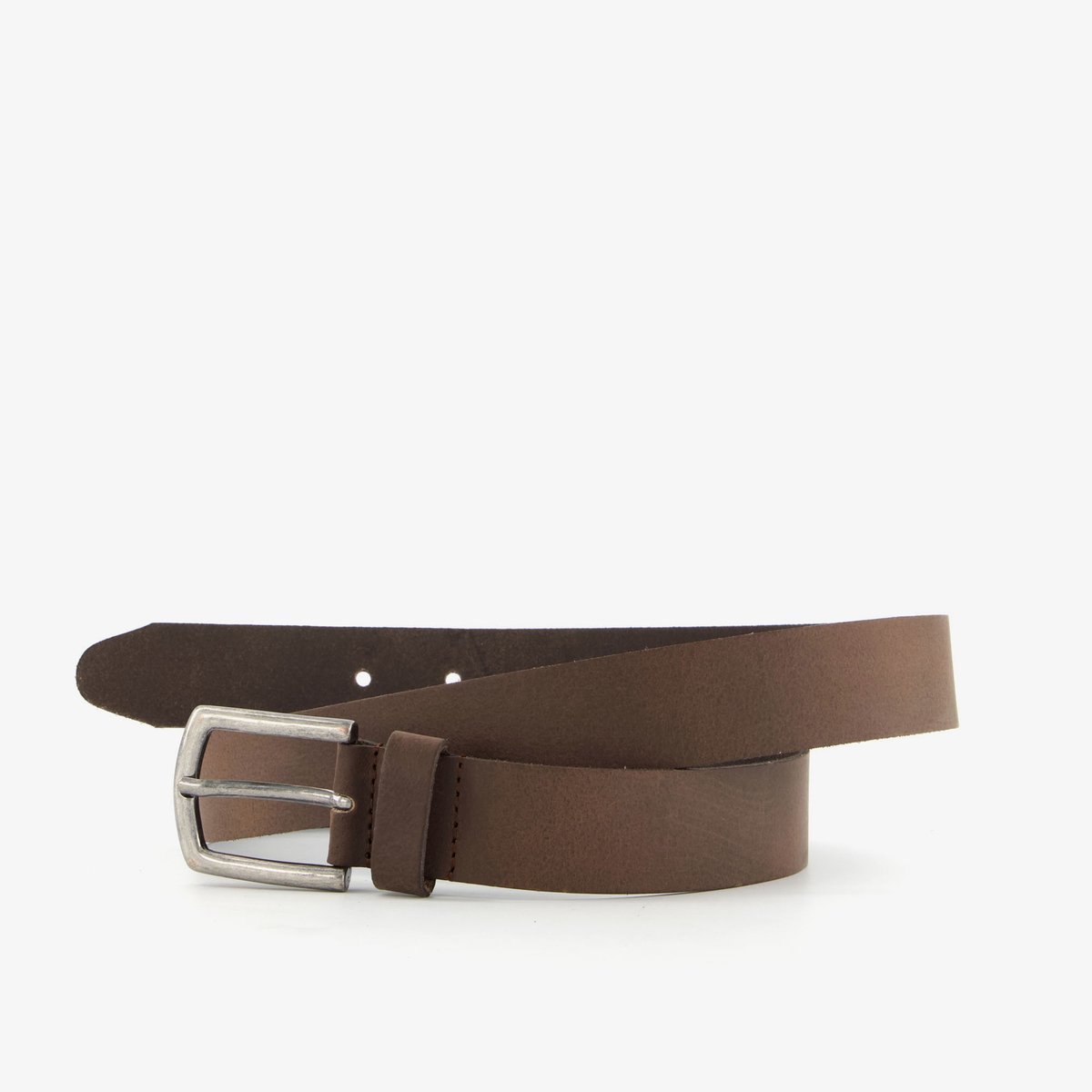 Leren heren riem bruin - Maat 115