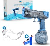 CosmoToys Waterpistool - Elektrisch - Waterspeelgoed - 8 Meter Bereik - Inclusief 2 Accu's - USB Oplaadbaar - Blauw