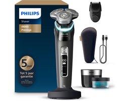 Philips Shaver i9000 Prestige Elektrisch Scheerapparaat Voor Mannen - Met Quick Clean Pod & Baardstyler- Zwart - XP9200/33