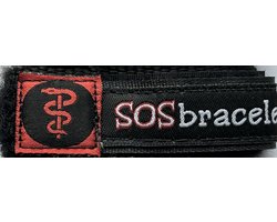 SOSbracelet zwart SMALL (3 tm 9 jaar), voor schoolreis, vakantie, naar zee, dagje uit, dierentuin, klimbos, schoolkamp, Ardennen, kajakken, survival, vissen, zwemmen, duiken, cadeau, kado, super origineel en praktisch