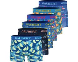 GAUBERT® Gaubert - Bamboe Heren Boxershorts - multiprint - 6-pack - maat XL