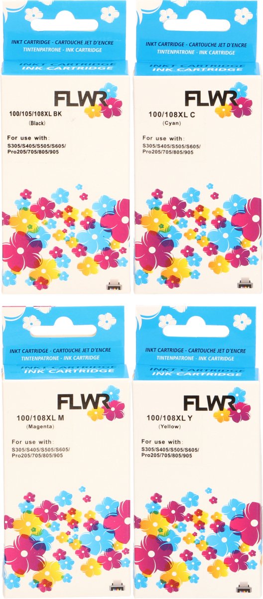 FLWR - Cartridges / Lexmark 100XL Multipack / zwart en kleur / Geschikt voor Lexmark