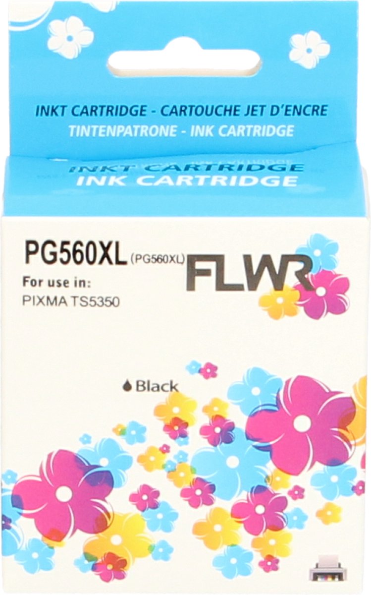 FLWR - Inktcartridge / PG-560XL / Zwart - Geschikt voor Canon