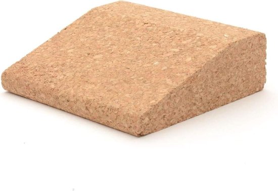 Kurk Pocket Wedge Compact Size - Premium 100% Natuurlijke Enkele Blok Baksteen Voor Beginners en Professionals Lyengar Yogalessen Thuis Oefening Fitness Antislip Grip — afbeelding 4