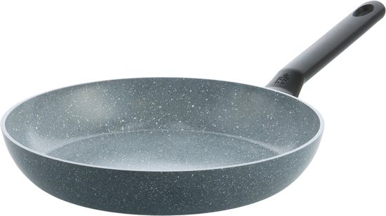 BK Blue Label Granite Keramische Antiaanbak Koekenpan Ø28cm – PFAS-vrij – Inductie Koekenpan –Ovenbestendig tot 160°C – Vaatwasserbestendig – Snelle opwarming – Koudgrepen – Zonder deksel – Blauw