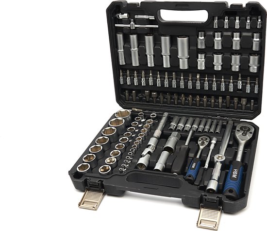 Ensemble de 108 douilles 1/2 "1/4"