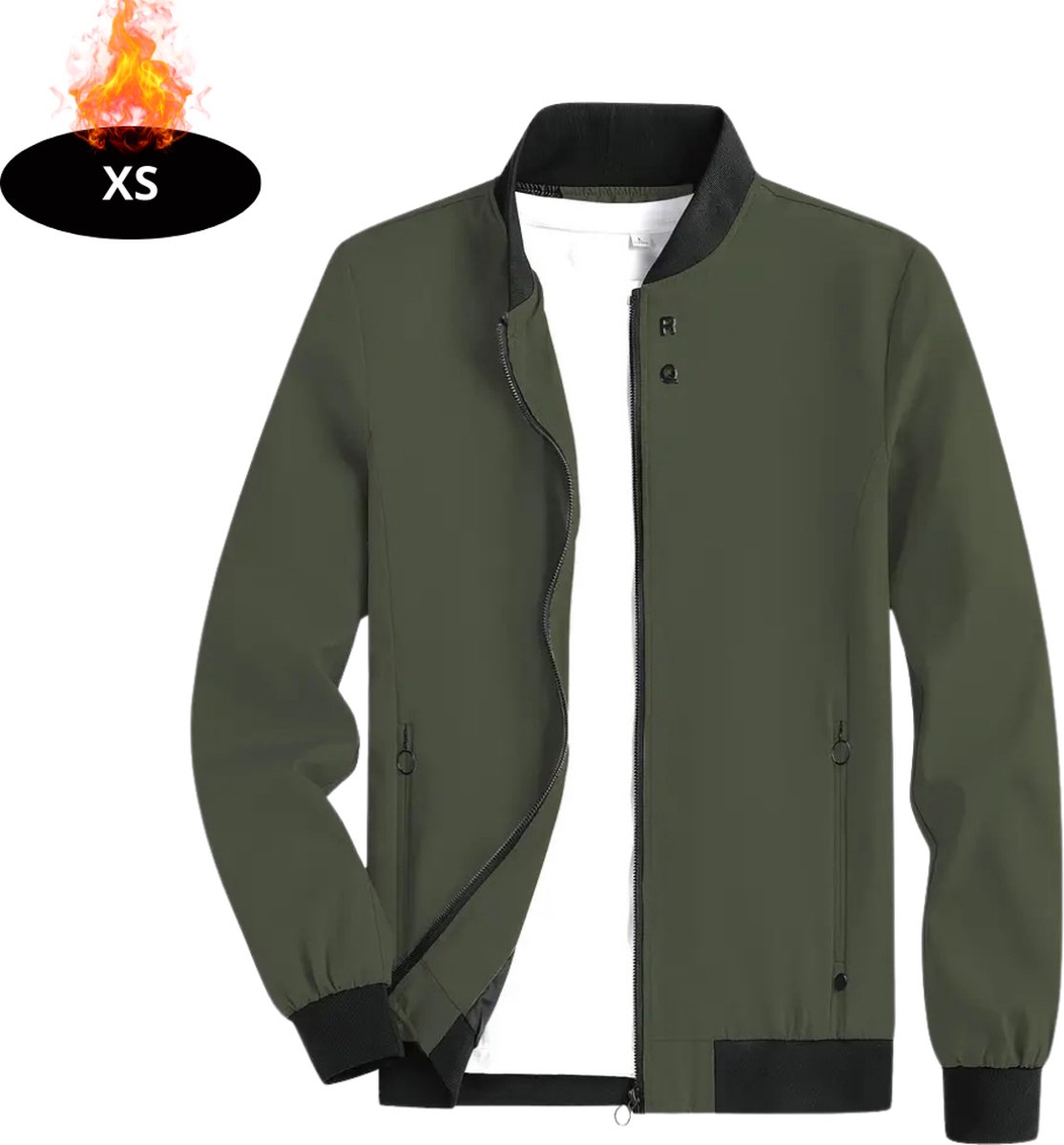 Livano Windjas Heren Parka Lente & Herfst Jas Volwassen Windjack Windbreaker Outdoor Olijfgroen