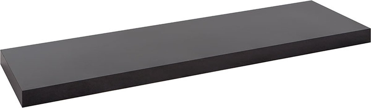 Practo Home - Zwevende wandplank 20kg Belastbaar - wandtablet 90x23.5x3.8cm - zwart
