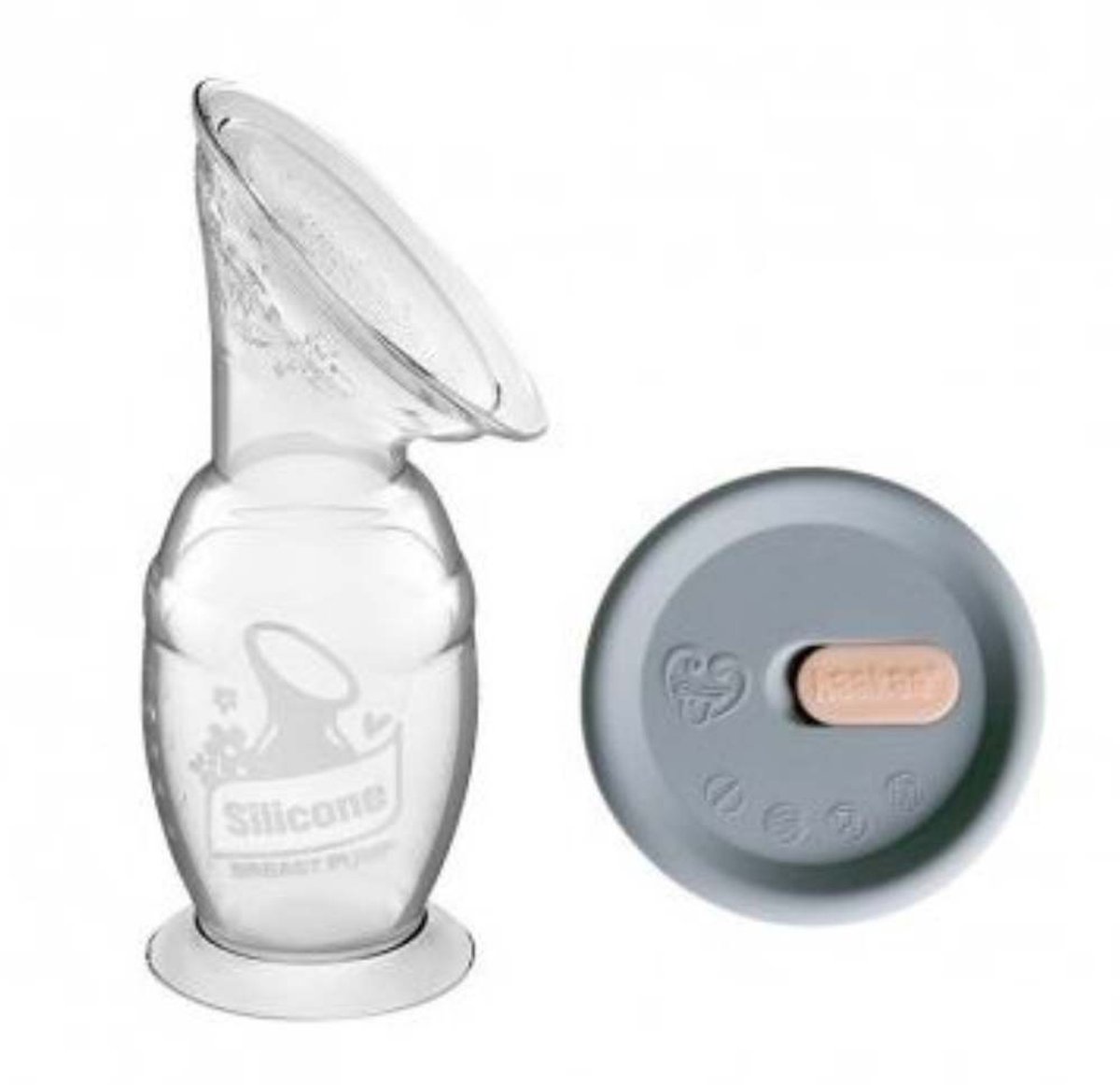 Haakaa siliconen borstkolf - 100 ml inclusief deksel