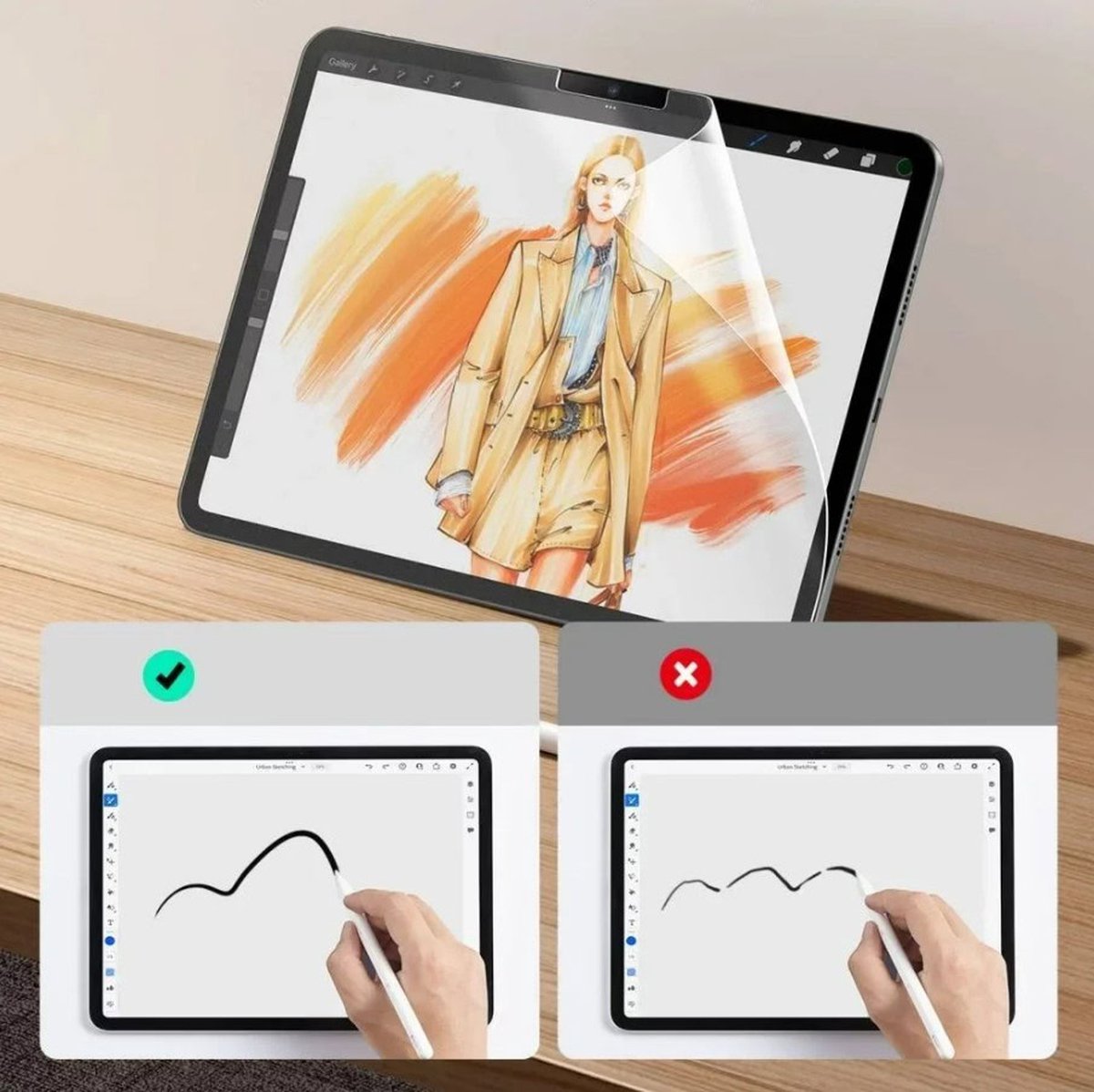 Solidenz Matte Paper feel voor tekenen screenprotector geschikt voor iPad 9e/8e/7e Generatie - Matte screenprotector - Solidenz Teken Folie Protector - 2021/2020/2019 Beschermfolie - Screen Protector - 10.2 Inch - Folie voor tekenen