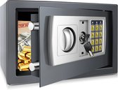SafeLock Kluis Brandwerend - Kluisje met Cijferslot en Sleutel - Kluis Brandwerend met 2 Sleutels- 2 Soorten Vergrendeling - 31x20x20cm