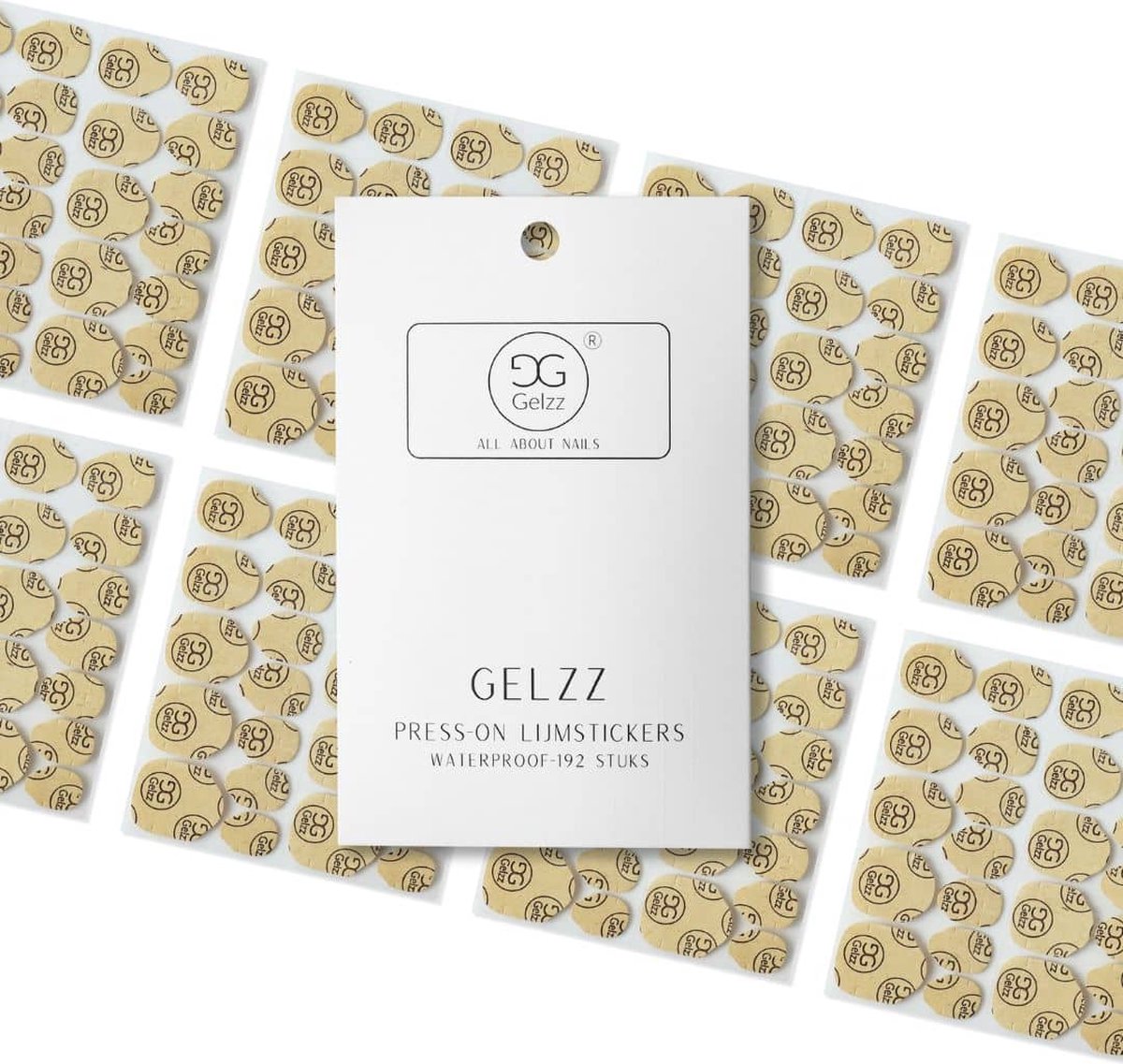 Gelzz Soft Gel Press On Lijmstickers - -Transparante kleur -
