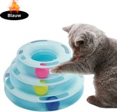 Jouets pour chats Bovista - Pour Chats - Jouet Cat - Jouets pour chats - Tour pour chat - Avec balle - Blauw