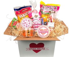 Valentijn cadeau pakket - Speciaal voor jou - o.a Tony chocolade - hartjes - toffee- Valentijn box vol heerlijkheden