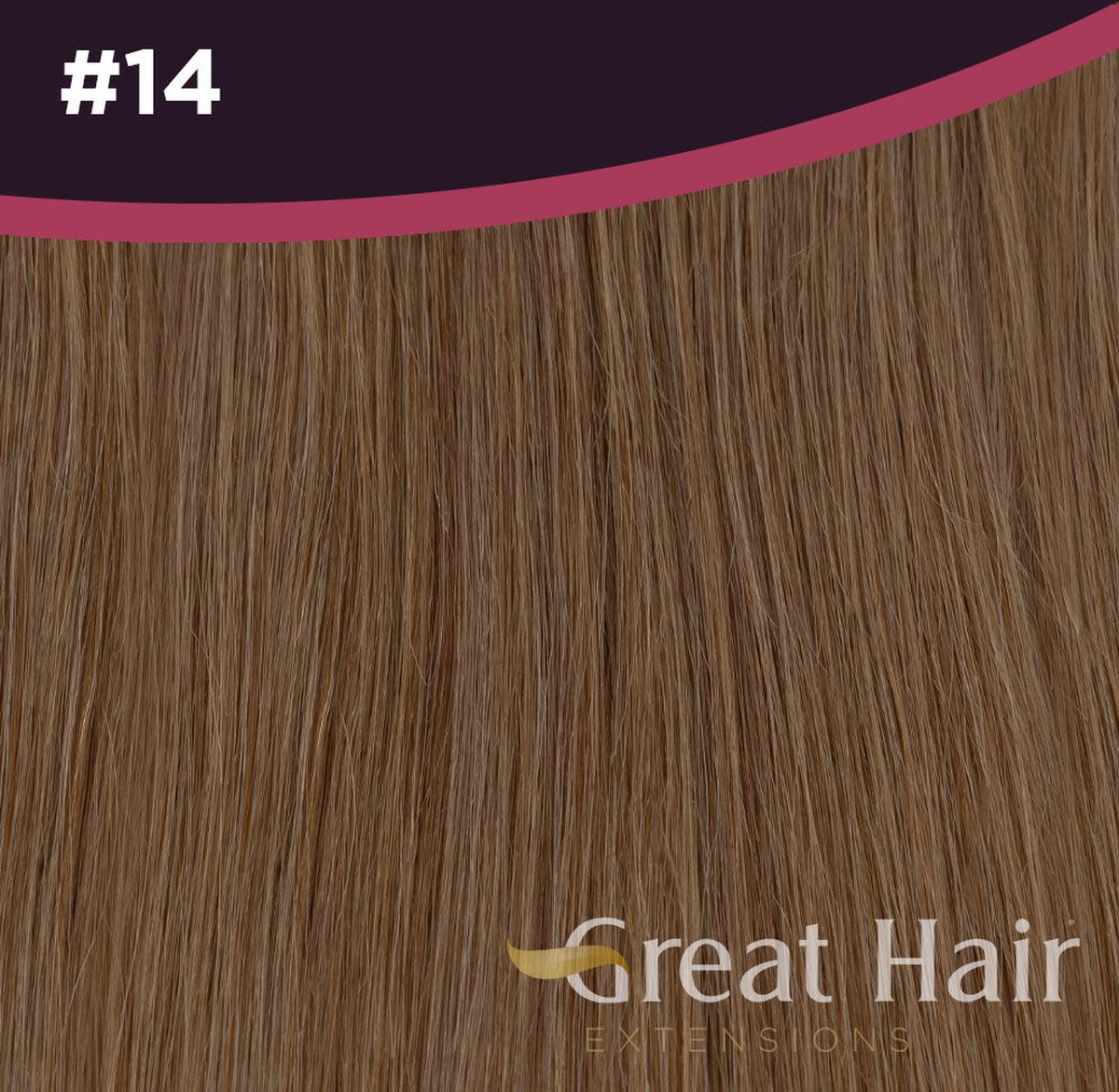 Great Hair Extensions Full Head Clip In - wavy #14 40cm