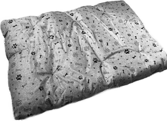 Boefje Hondenkussen - 70 x 100 cm - Pootje - Grijs