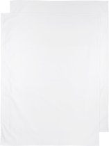 Meyco Baby Uni wieglaken - 2-pack - white - 75x100cm - 0.3 TOG