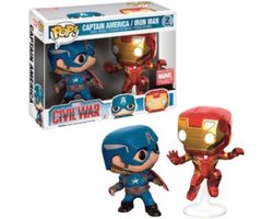 Funko Pop! Marvel: Captain America & Iron Man Civil War 2-Pack (Collector Corps Exclusive) Funko Pop! Marvel: Captain America & Iron Man Civil War 2-Pack (Collector Corps Exclusive)