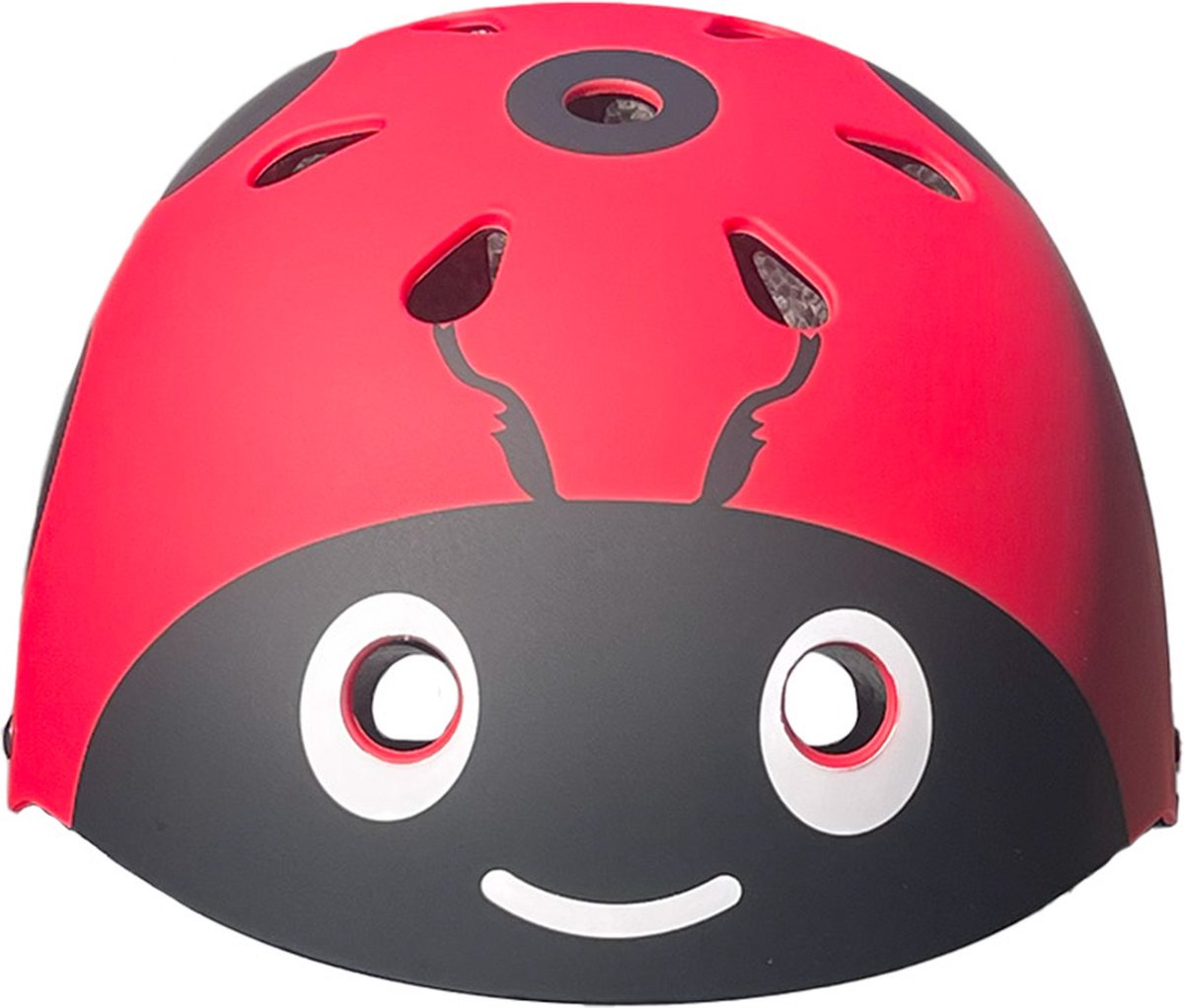 HelmHaven® - Fietshelm - Kinderhelm - ø50-54cm - Lieveheersbeestje