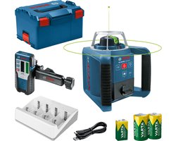 Bosch Professional PRO GRL 300 HVG + LR 1 G + VARTA Rotatielaser groen in L-Boxx - 0601061704