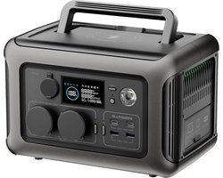Draagbare generator - 1200 W - 2 x 600W - Powerstation - Krachtcentrale - 9 apparaten tegelijk - Outdoor generator - Snel laden - Zonne-energie