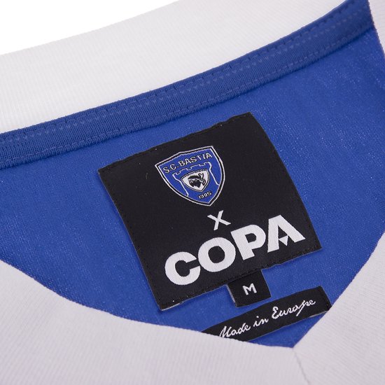 COPA - SC Bastia 1981 - 82 Maillot de Football Rétro - Hommes - Bleu - M