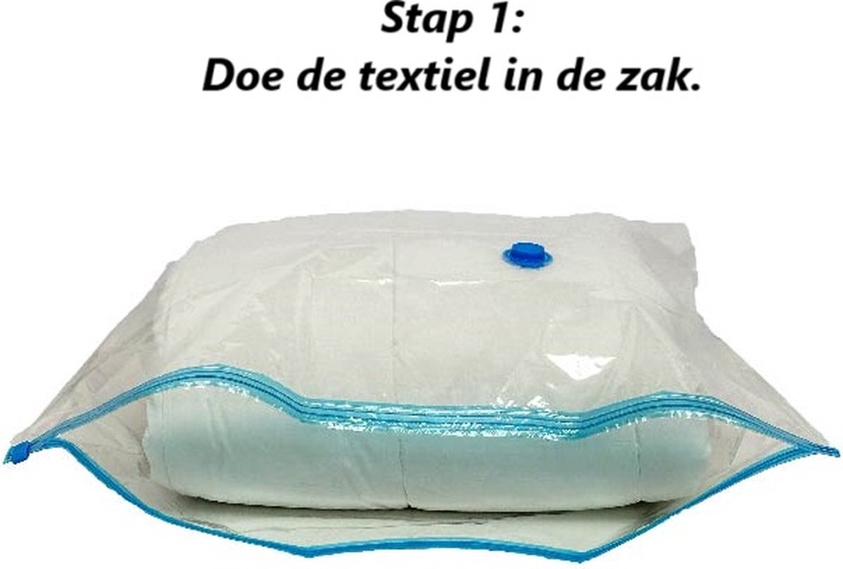 Practo Home - Vacuüm Opberghoezen - 13-delige Set - Met reispomp - Reisset - Vacuum - Vacuumzakken voor textiel.
