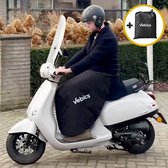 Vebics Beenkleed Scooter - Beenkleed - Waterdicht & Winddicht - Beenkleed scooter Universeel - Beenkleed scootmobiel- Beenwarmer scooter - Beendeken scooter - Beenhoes scooter - Alle merken: Vespa/Tucano/Piaggio/Kymco/Sym/Zip/Sprint - Incl opbergtas