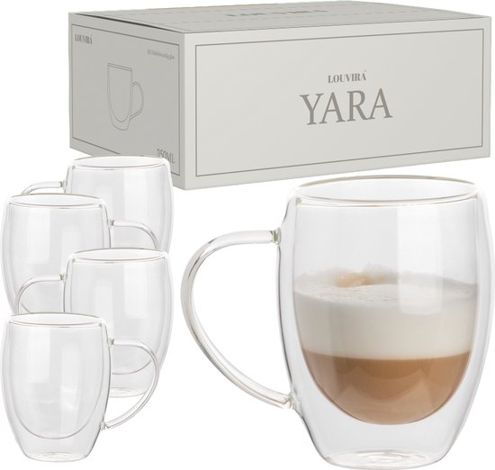 LOUVIRA - 6 VERRES DOUBLE PAROI DANS UNE BOITE - YARA