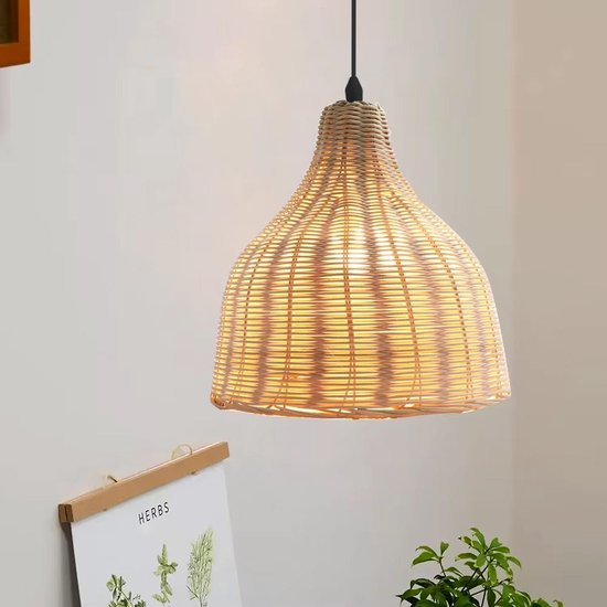 Toolight App1645-1Cp Boho Lampe Suspendue Beige 26X26X26Cm