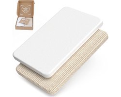 Organisch hoeslaken, co-sleep bed, hoeslaken, 50 x 90, 90 x 55 cm, wieghoes – past op Babybay hoeslaken, zijlaken, matrasbeschermer, babybedje hoeslaken