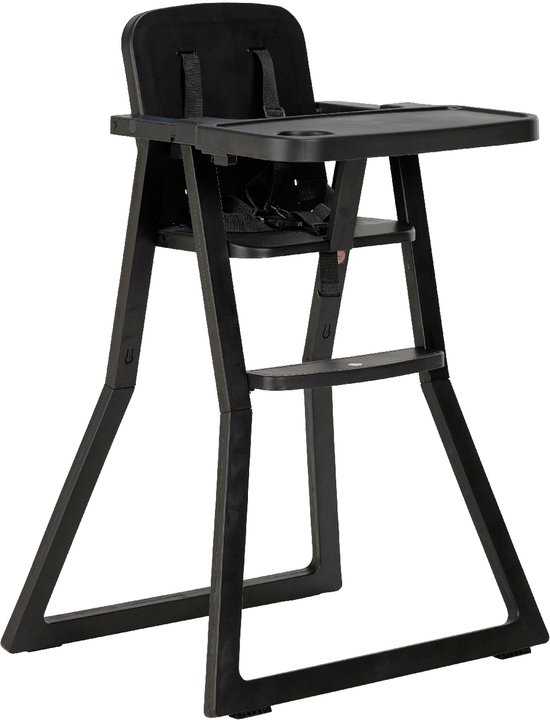 Puck Plain Kinderstoel - Zwart