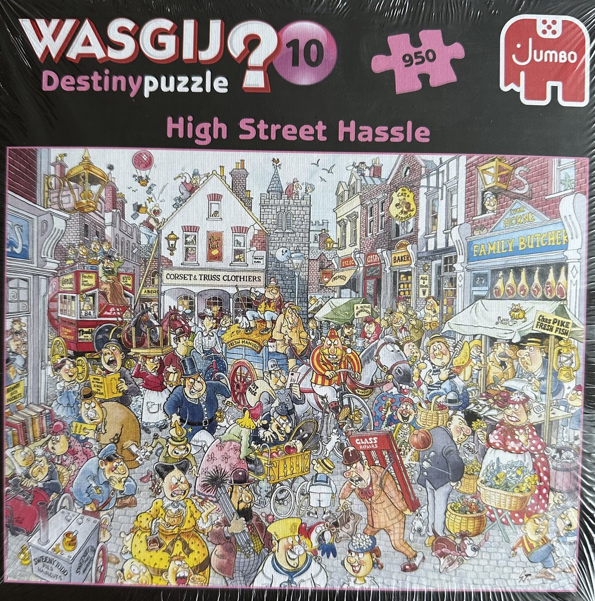 Wasgij 10 Destiny puzzle high street hassle chaos in de winkelstraat jumbo puzzel 950 stukjes