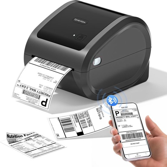 Neveda® Thermische Labelprinter Met Bluetooth