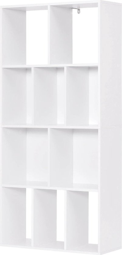 en.casa] Kinderkast Rødøy open kast voor kinderen met 6 dozen boekenkast 78x86x27cm speelgoedopberger eenhoornmotief