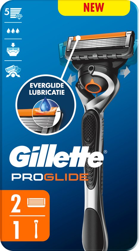 Rasoir pour homme Gillette Proglide - 1 manche + 2 Lames de rasoir