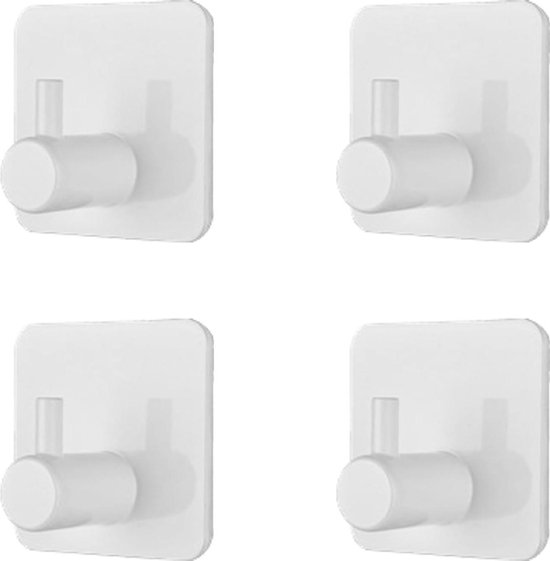 Zelfklevende haken voor badkamer, 12 stuks, 5 kg, transparant, draaibaar, plafond, wandhaken voor hangende plantkunde, keukengerei, maximale belasting van 3 kg