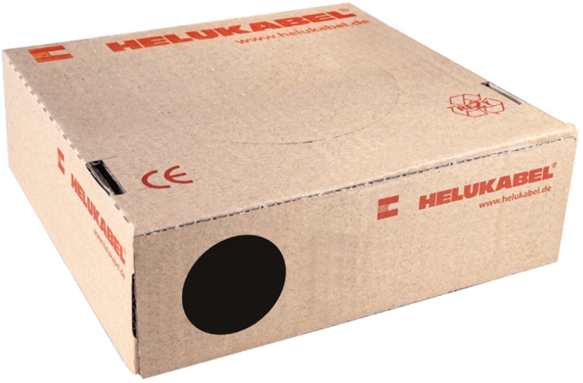 Montagedraad VDS 1mm² (H05V-K) 70° zwart - per rol 100 meter (29113)