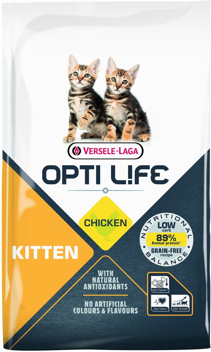 Opti Life Cat Kitten Kip - Kattenvoer - 7.5 kg
